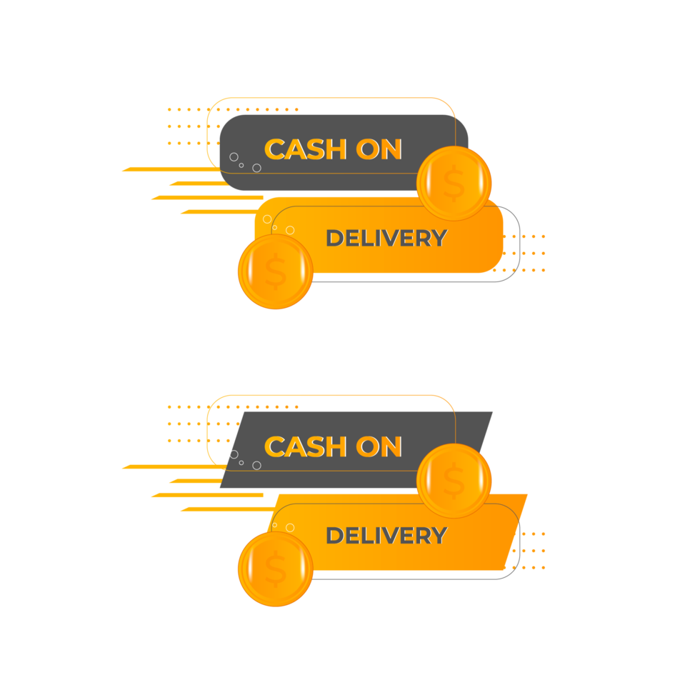 cash on delivery badge pack png