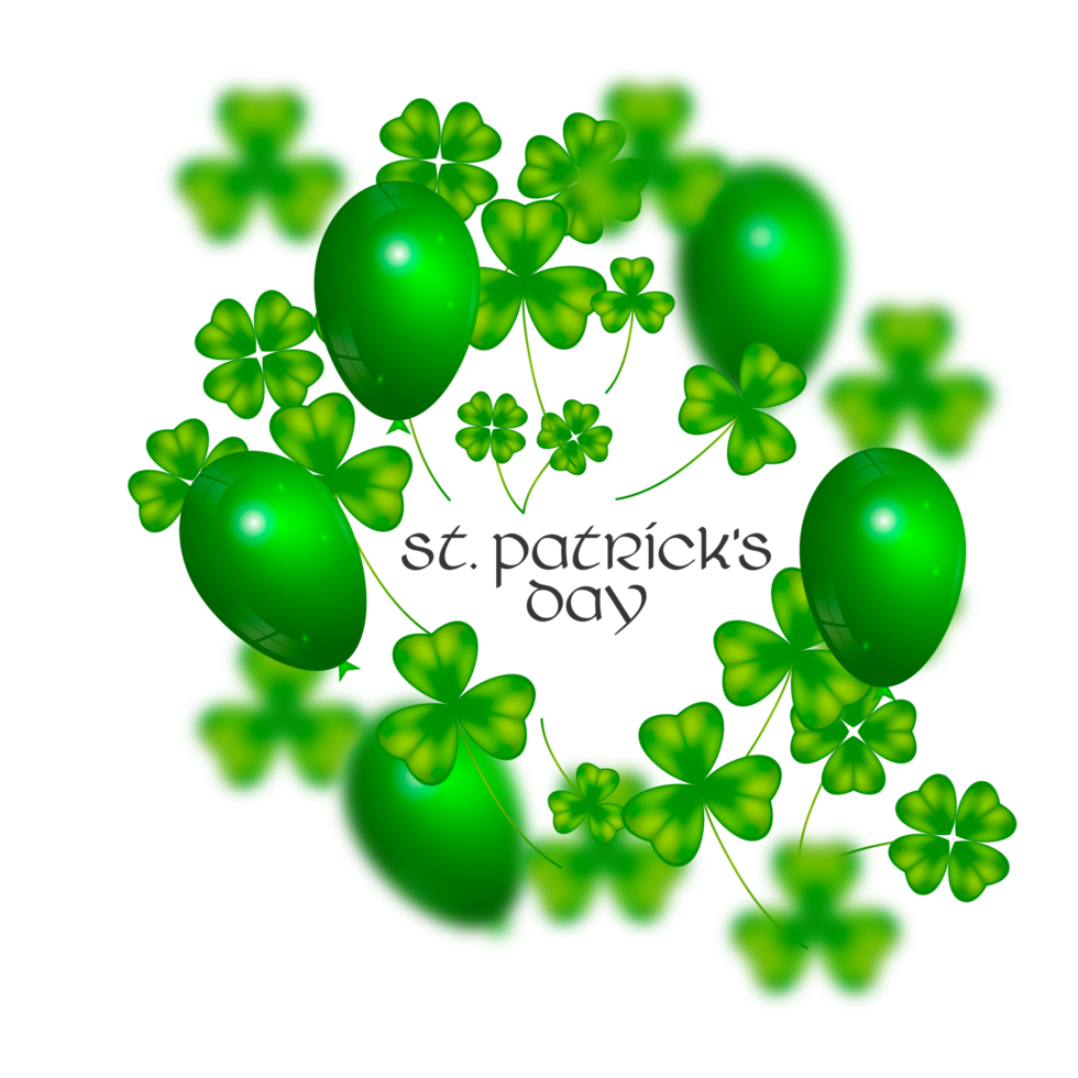 st. patrick's day with gold coins png