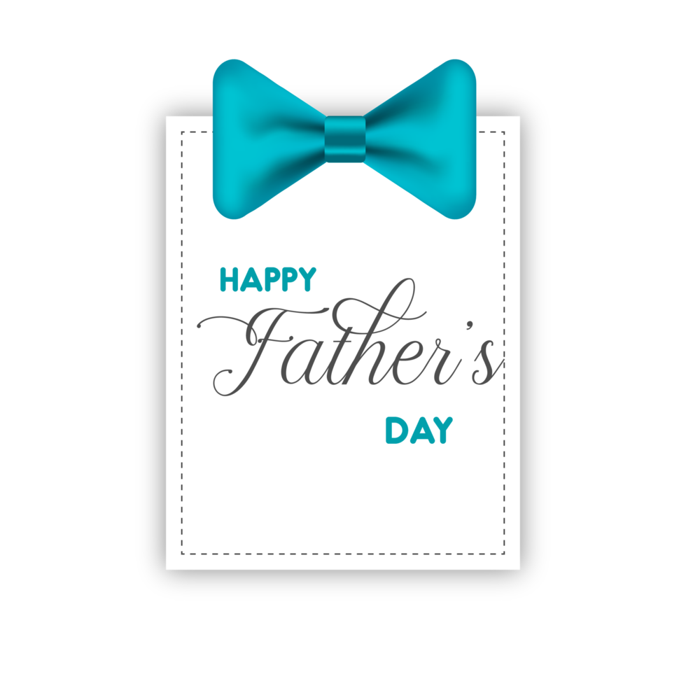 Modern happy fathers day attractive design png