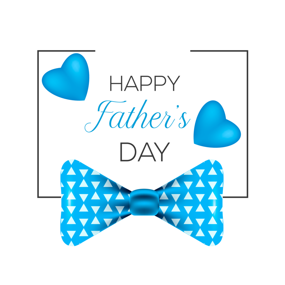 Modern happy fathers day attractive design png