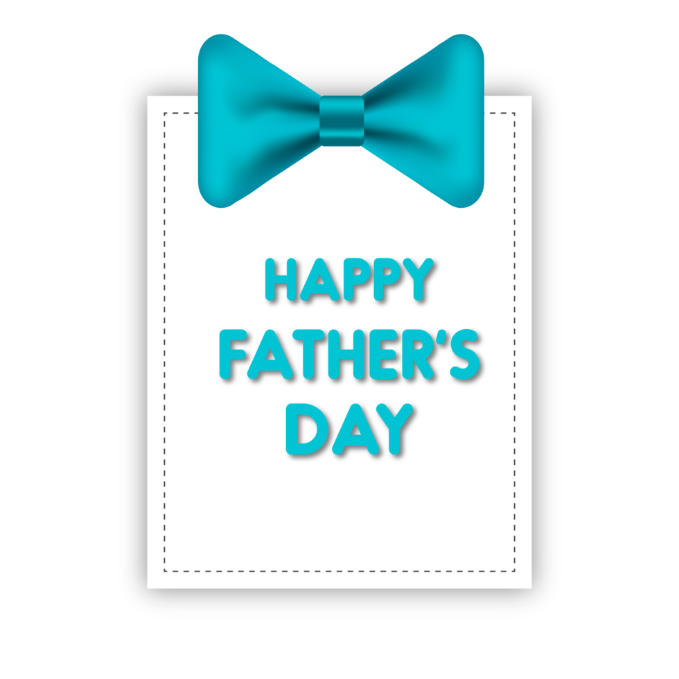 happy father's day design with tie, mustache and  heart png
