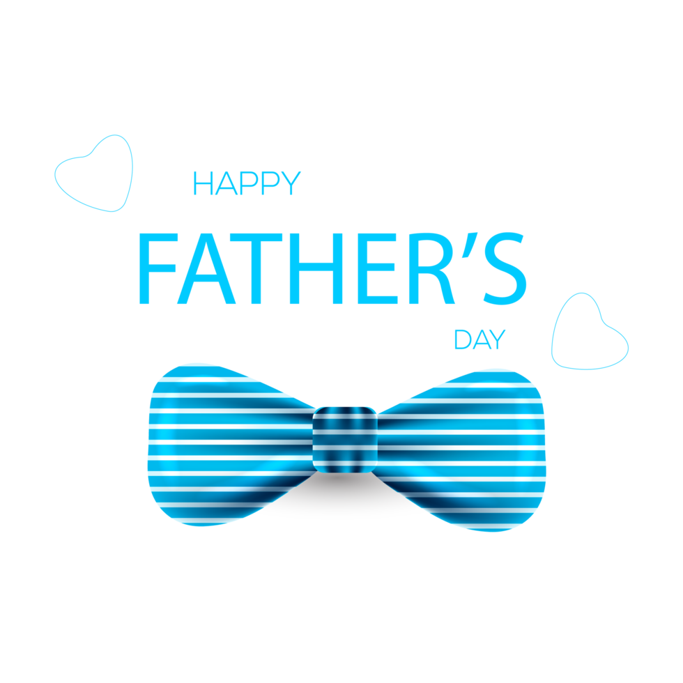 happy father's day design with tie, mustache and  heart png