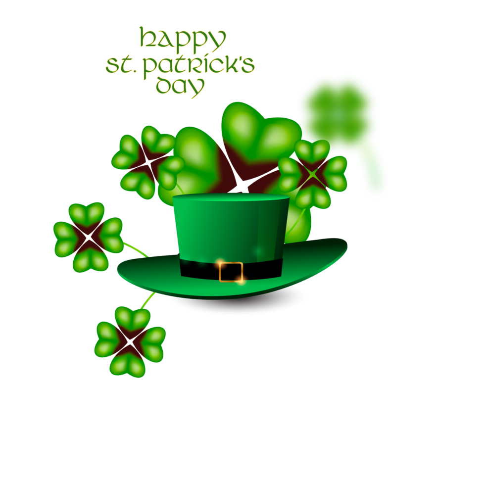 st. patrick's day with gold coins png