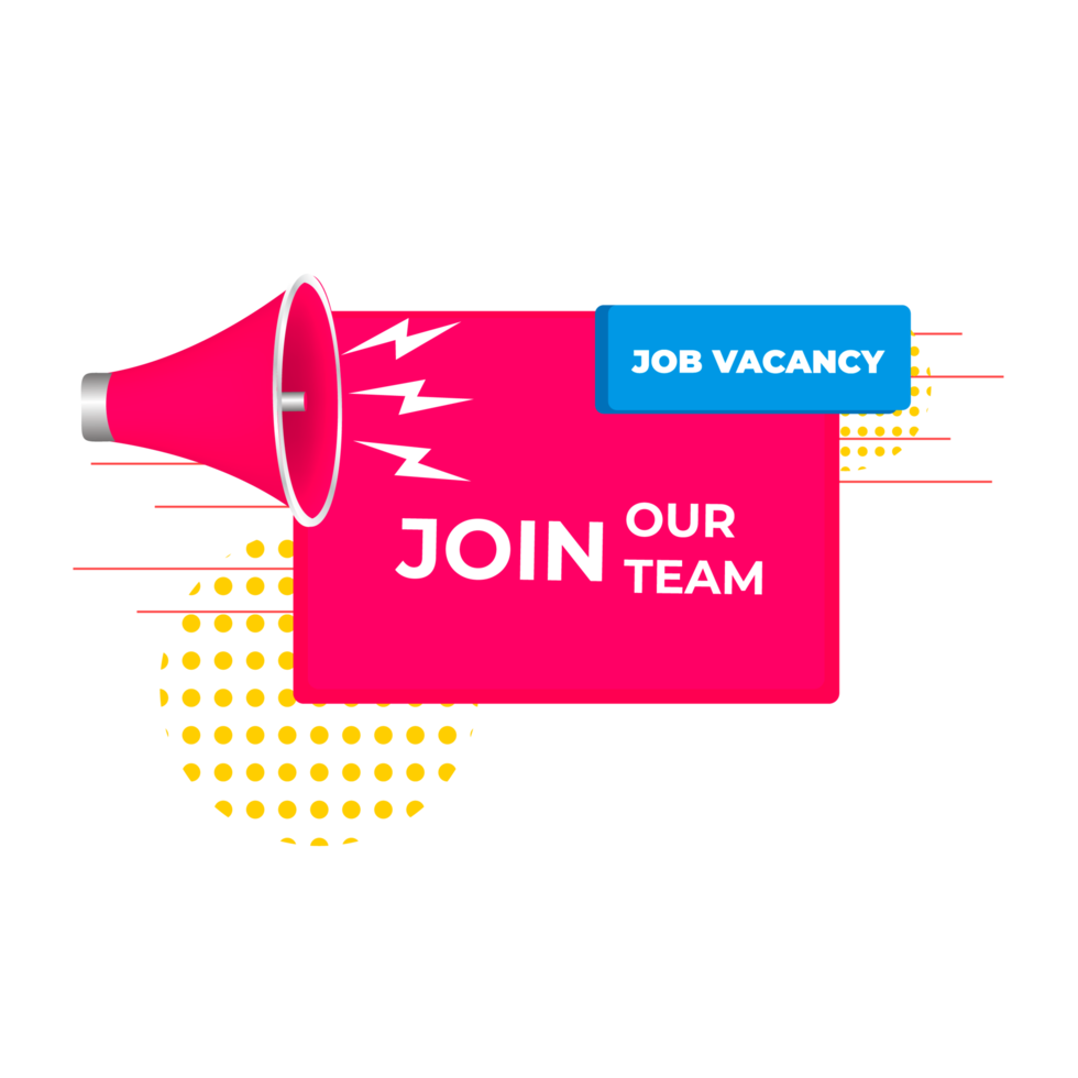 we are hiring join our team announcement png