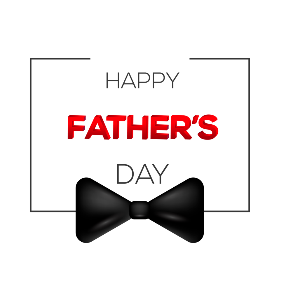 Modern happy fathers day attractive design png