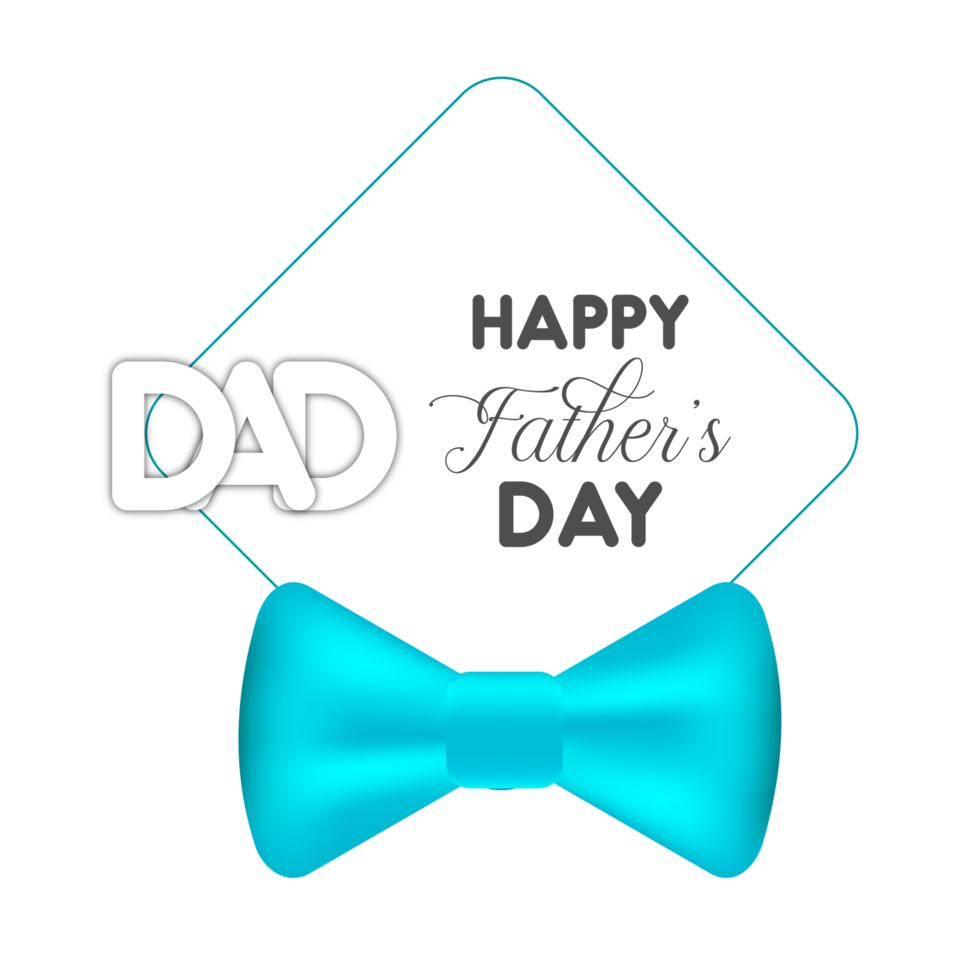 Modern happy fathers day attractive design png