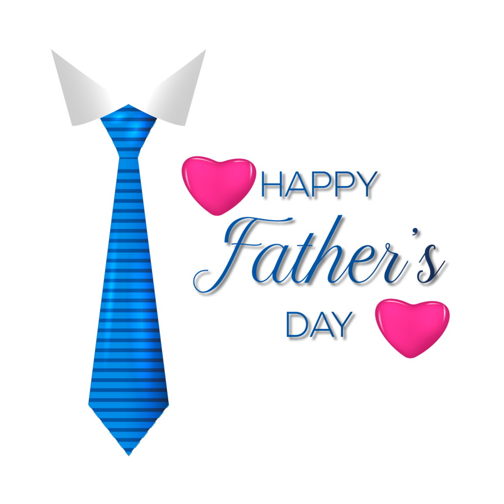 Modern happy fathers day attractive design png