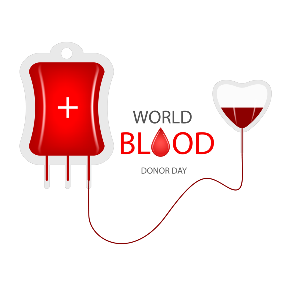 realista mundo sangue doador Projeto conceito png