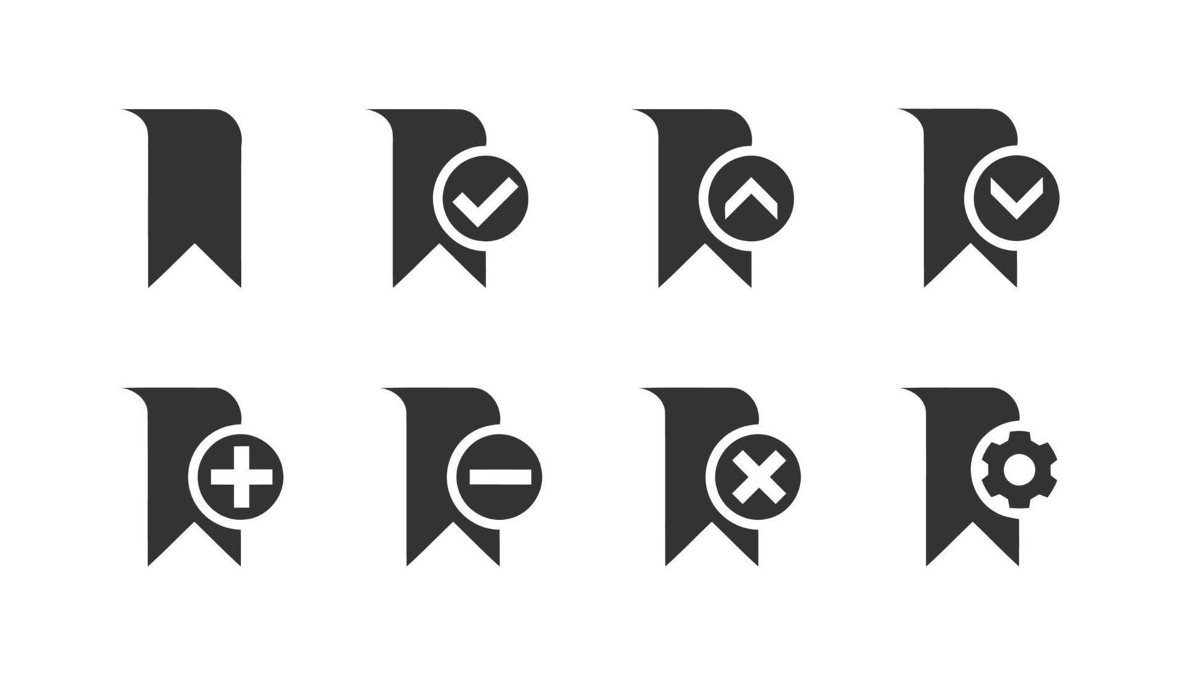 Bookmark vector icon. Bookmark icon symbol. Bookmark vector illustration on isolated background