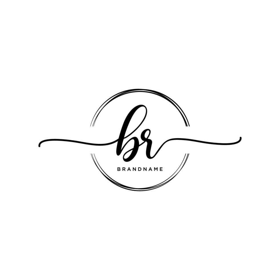 inicial bs femenino logo colecciones modelo. escritura logo de inicial firma, boda, moda, joyería, boutique, floral y botánico con creativo modelo para ninguna empresa o negocio. vector