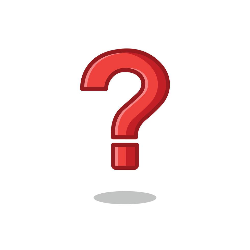 red question mark icon vector. 20574939 Vector Art at Vecteezy
