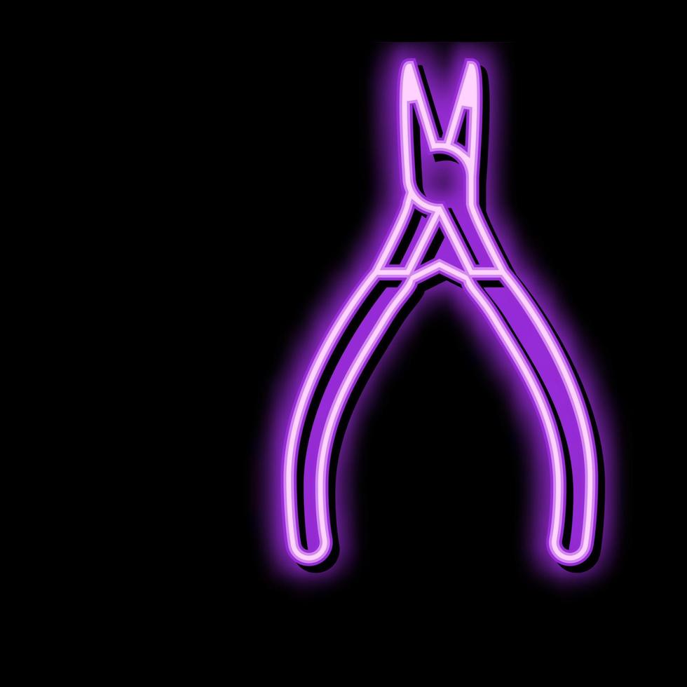 Chain Nose Pliers Neon Glow Icon Illustration 20575006 Vector Art At chain-nose-pliers-neon-glow-icon-illustration-20575006-vector-art-at