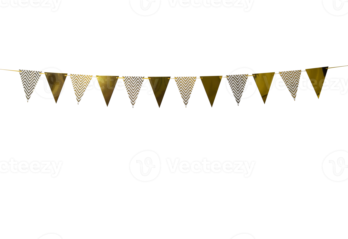 Paper Party flags cutout, Png file