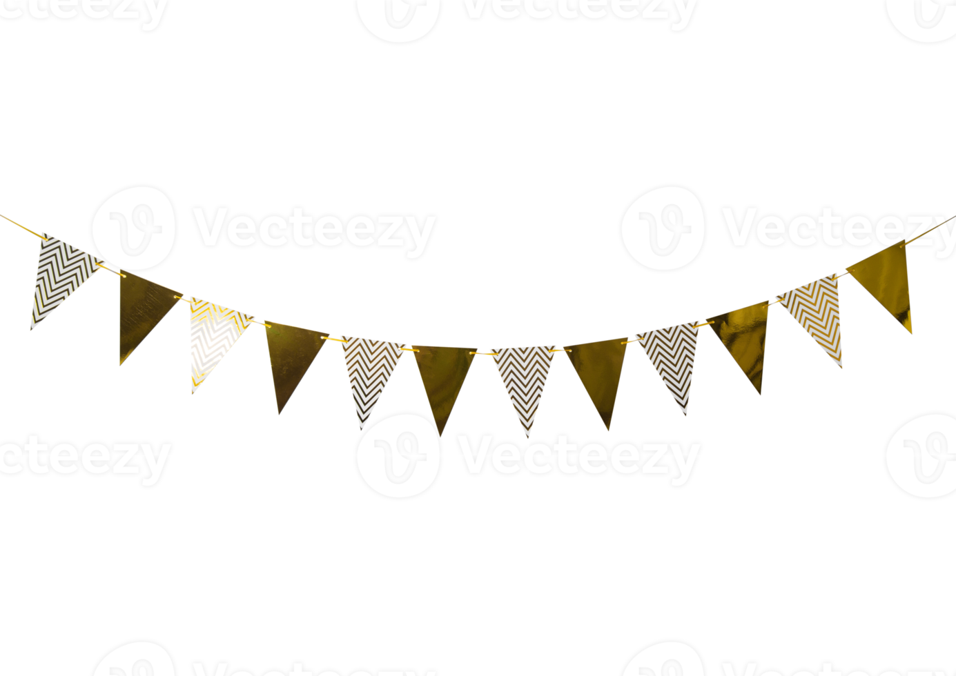 Paper Party flags cutout, Png file