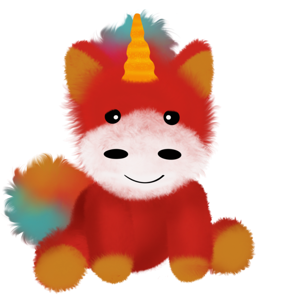 Cute unicorn horse. Fairytale children sweet dream. png