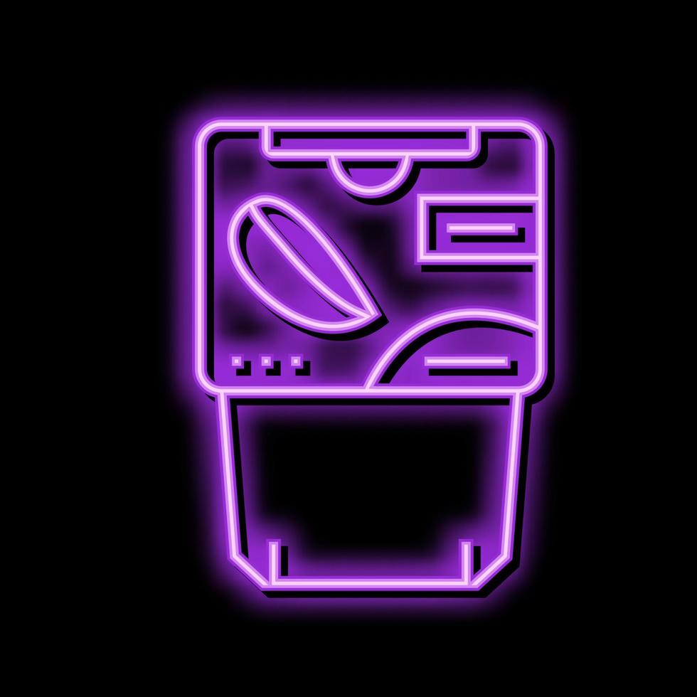 puree mango fruit neon glow icon illustration vector