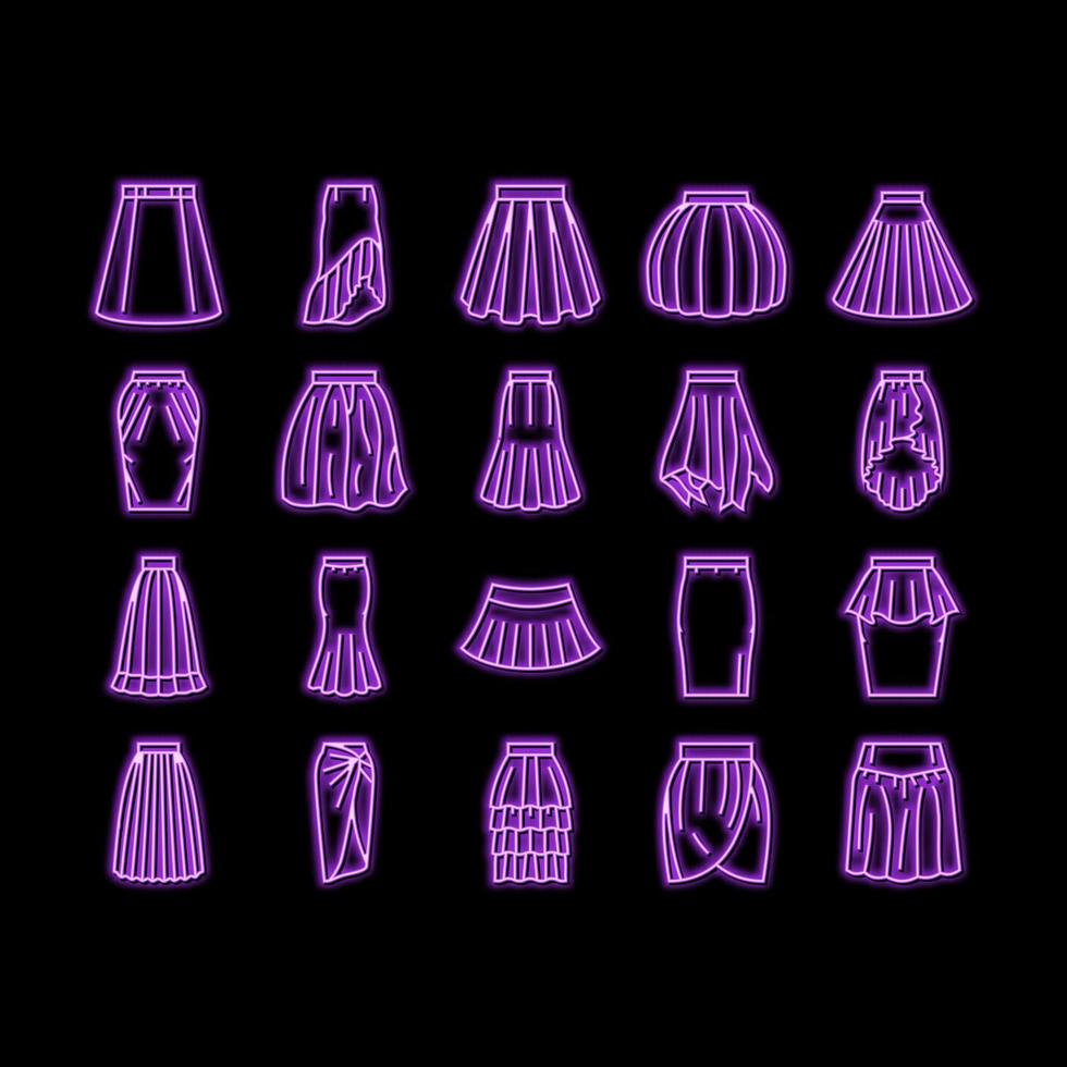 chain metal connection link neon glow icon illustration vector
