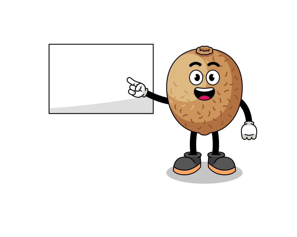 kiwifruit illustration doing a presentation vector