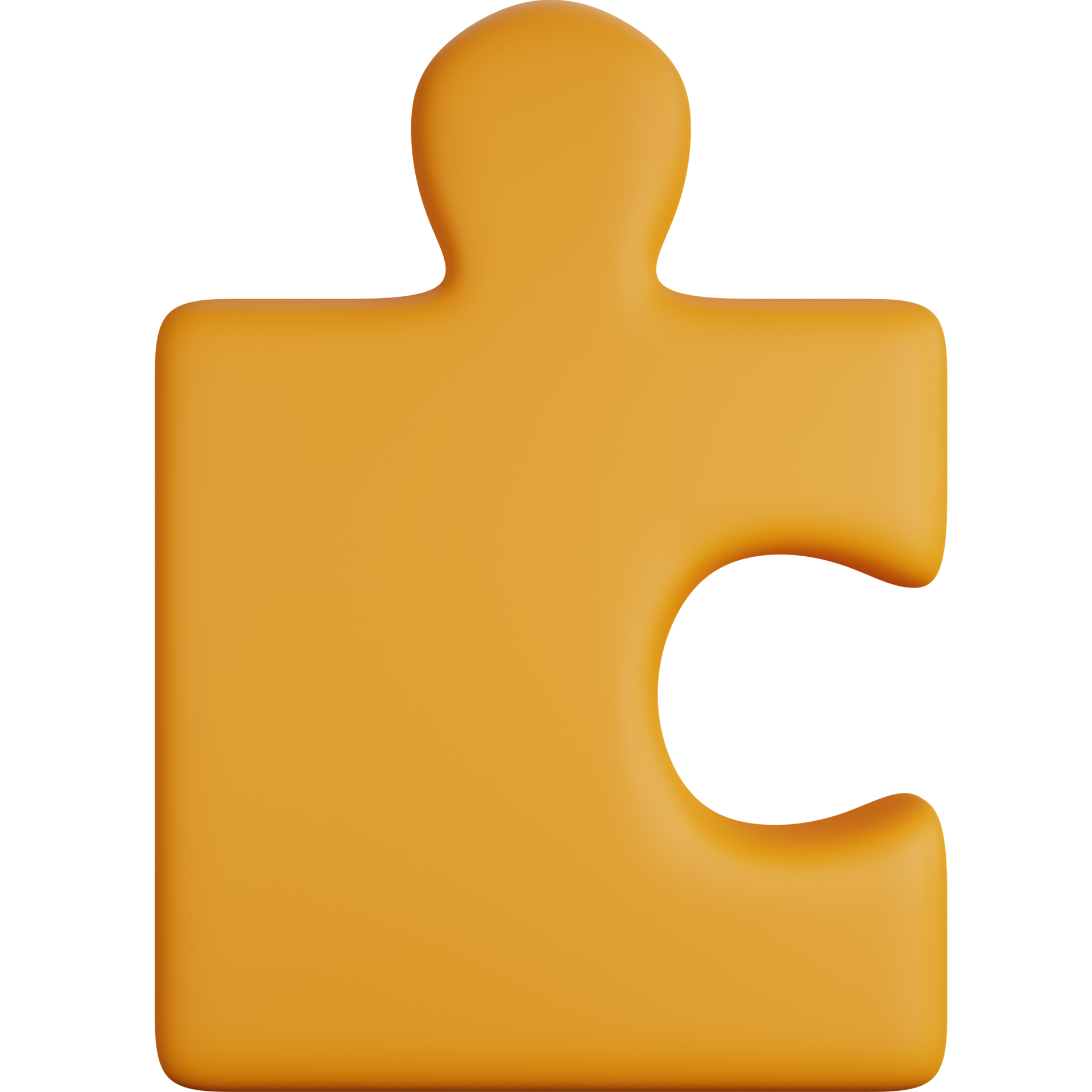 3D illustration Icon Yellow Puzzle Piece 20575817 PNG