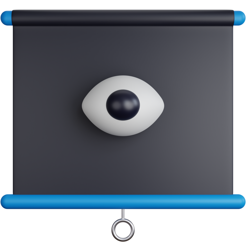 3D Icon Illustration Presentation With Eyes png