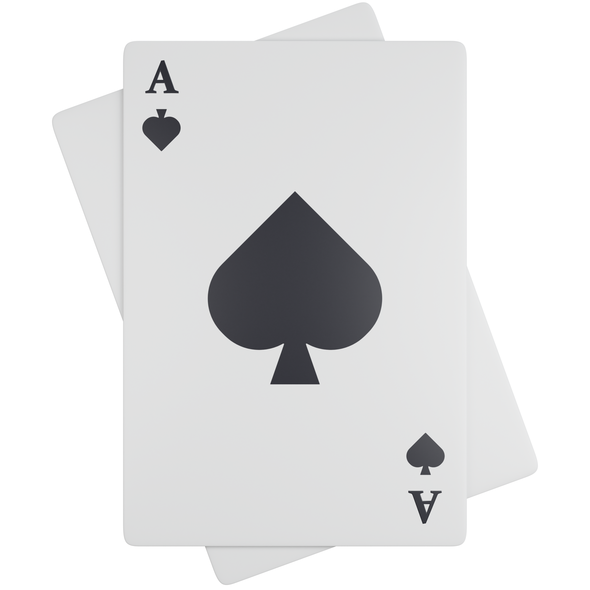 3D Icon Illustration Black Spades Card 20575872 PNG