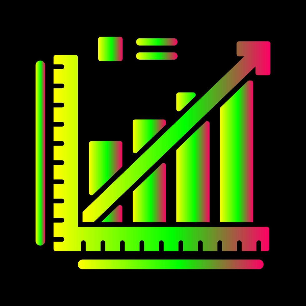 Line Graph Vector Icon