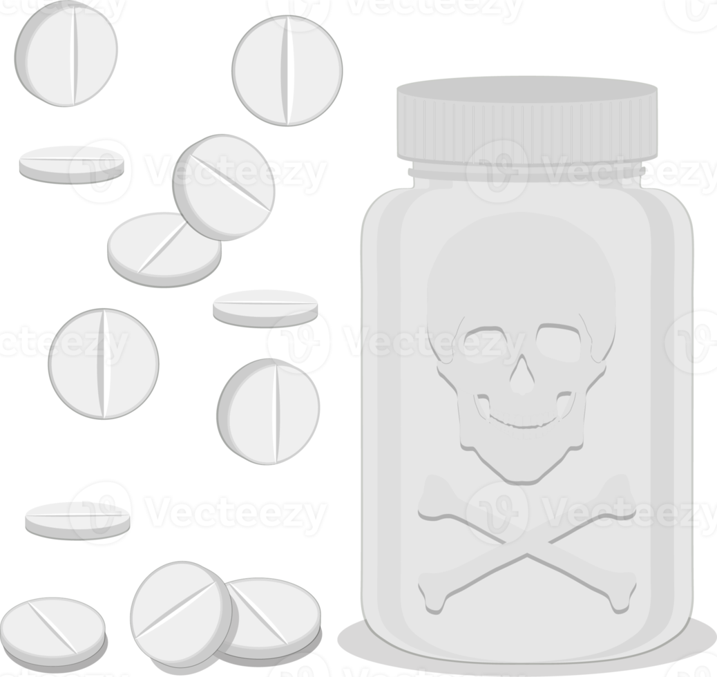 grande médico conjunto diferente tipos de pastillas png