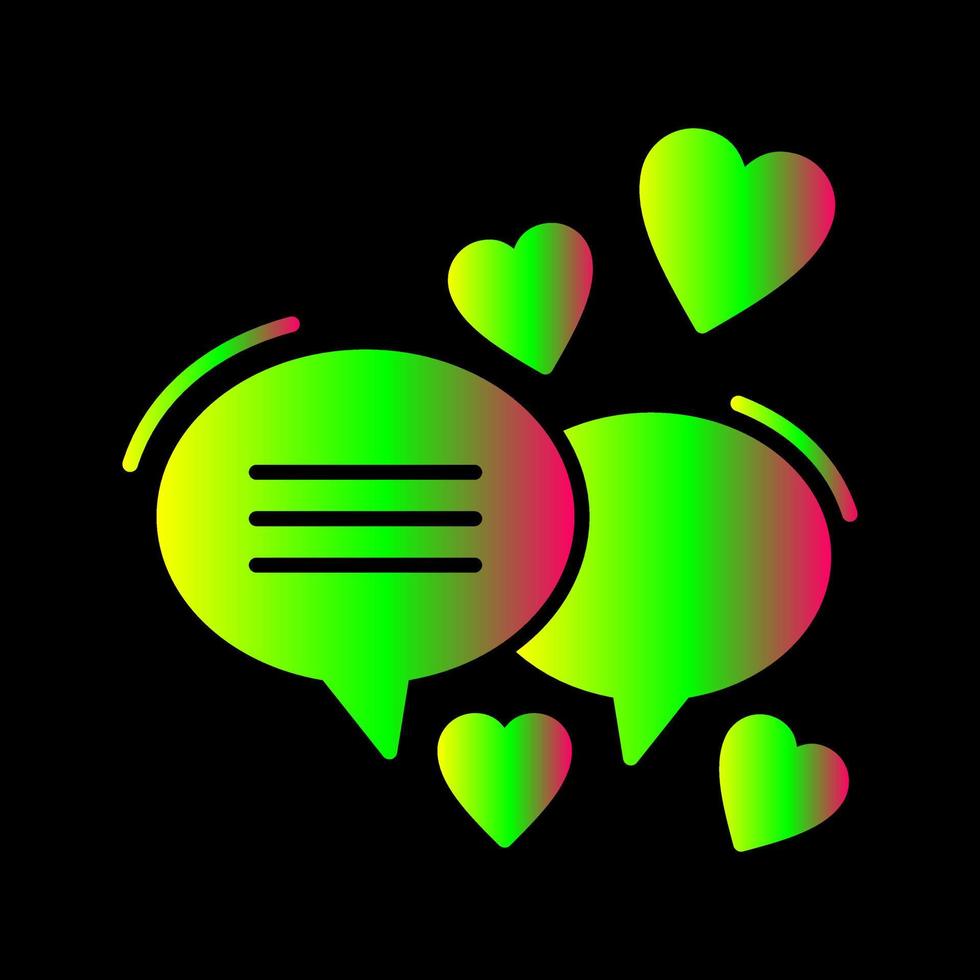 Love Chat Vector Icon