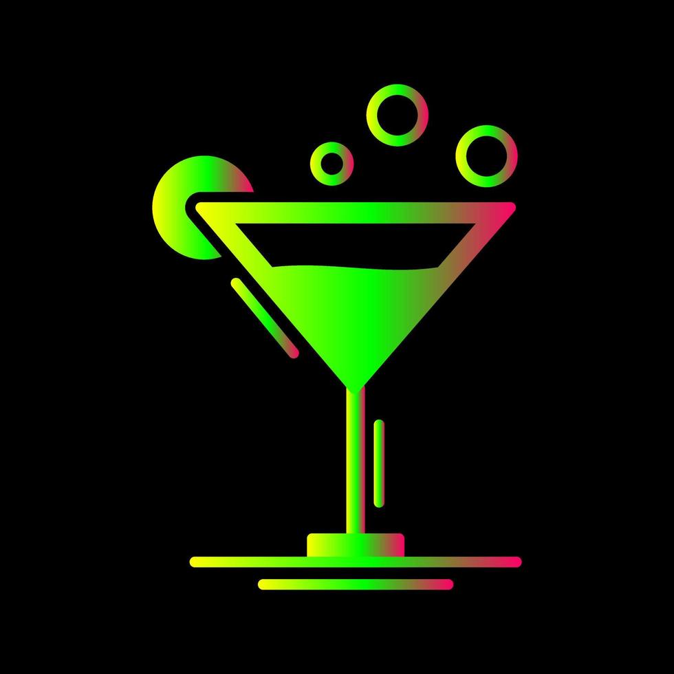 icono de vector de coctel