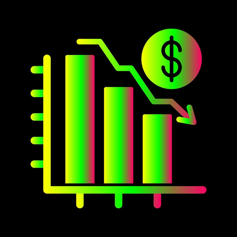 Chart Down Vector Icon