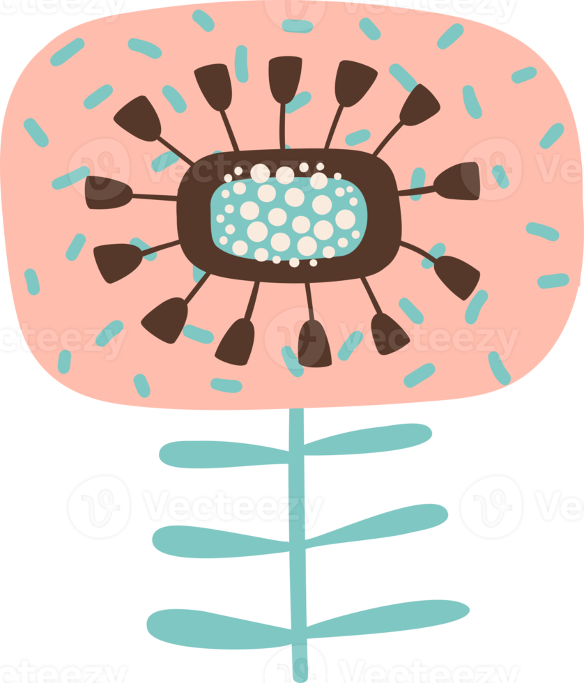 volk bloem. illustratie png