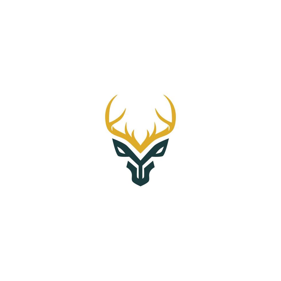 deer abstract logo design. deer head logo vector