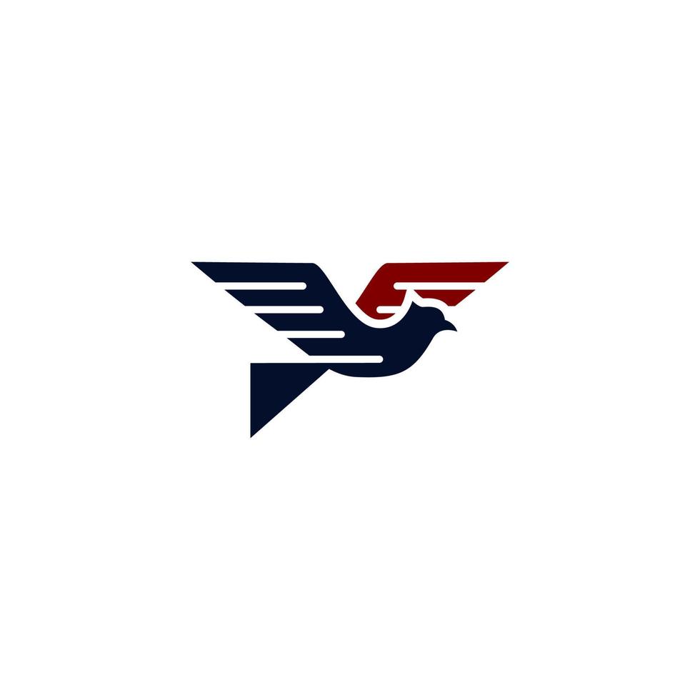 bird logo design. bird wing logo. vector