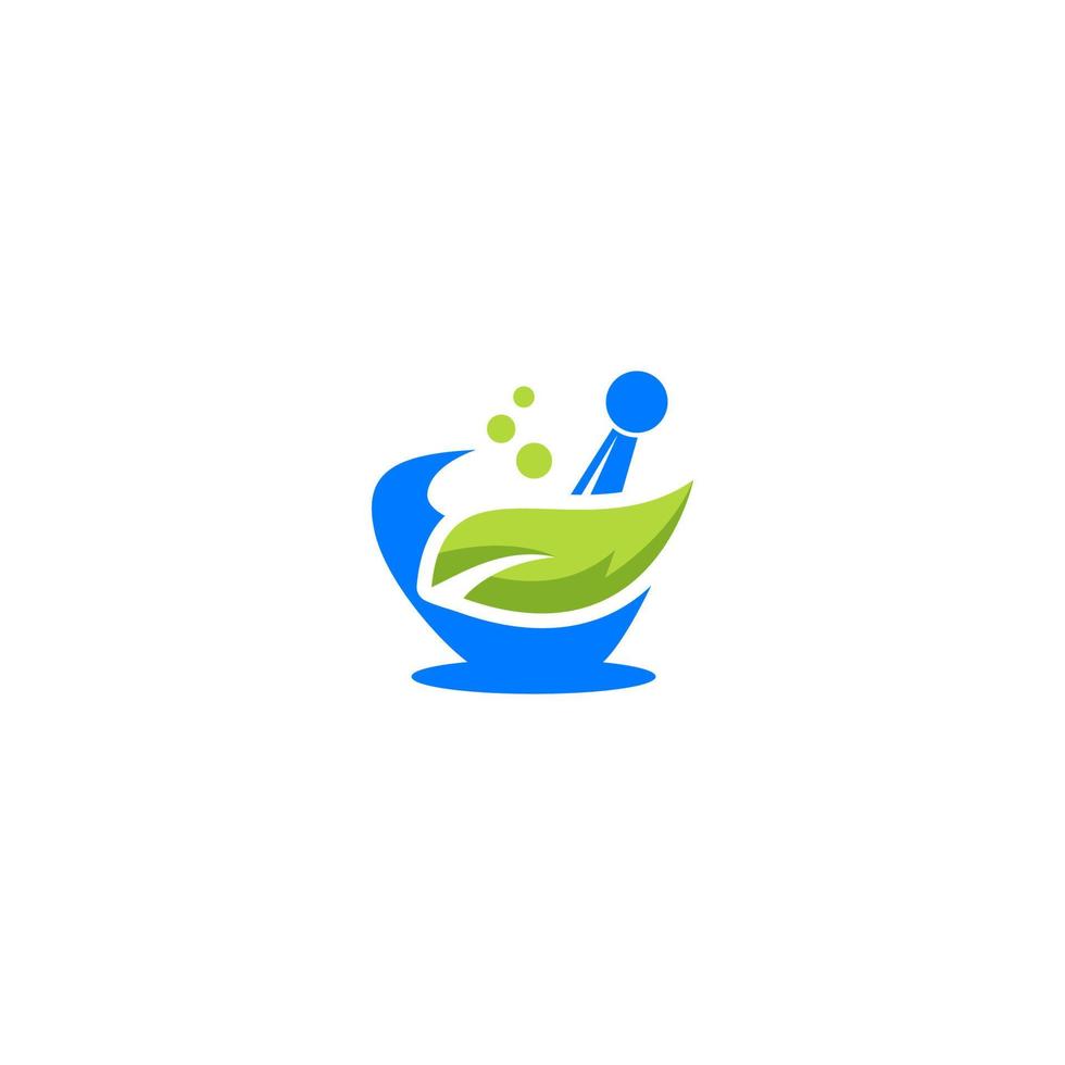 Ayurvedic Medicine Destroyer. Mortar and pestle with AYURVEDA text. alternative medicine logo. vector