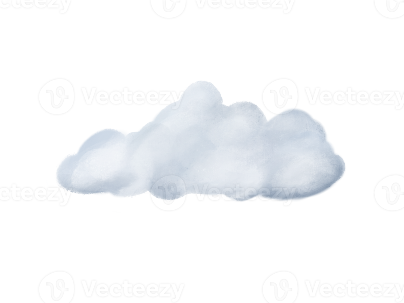 reeks van realistisch kleur schaduw wolk illustratie Aan transparantie achtergrond png