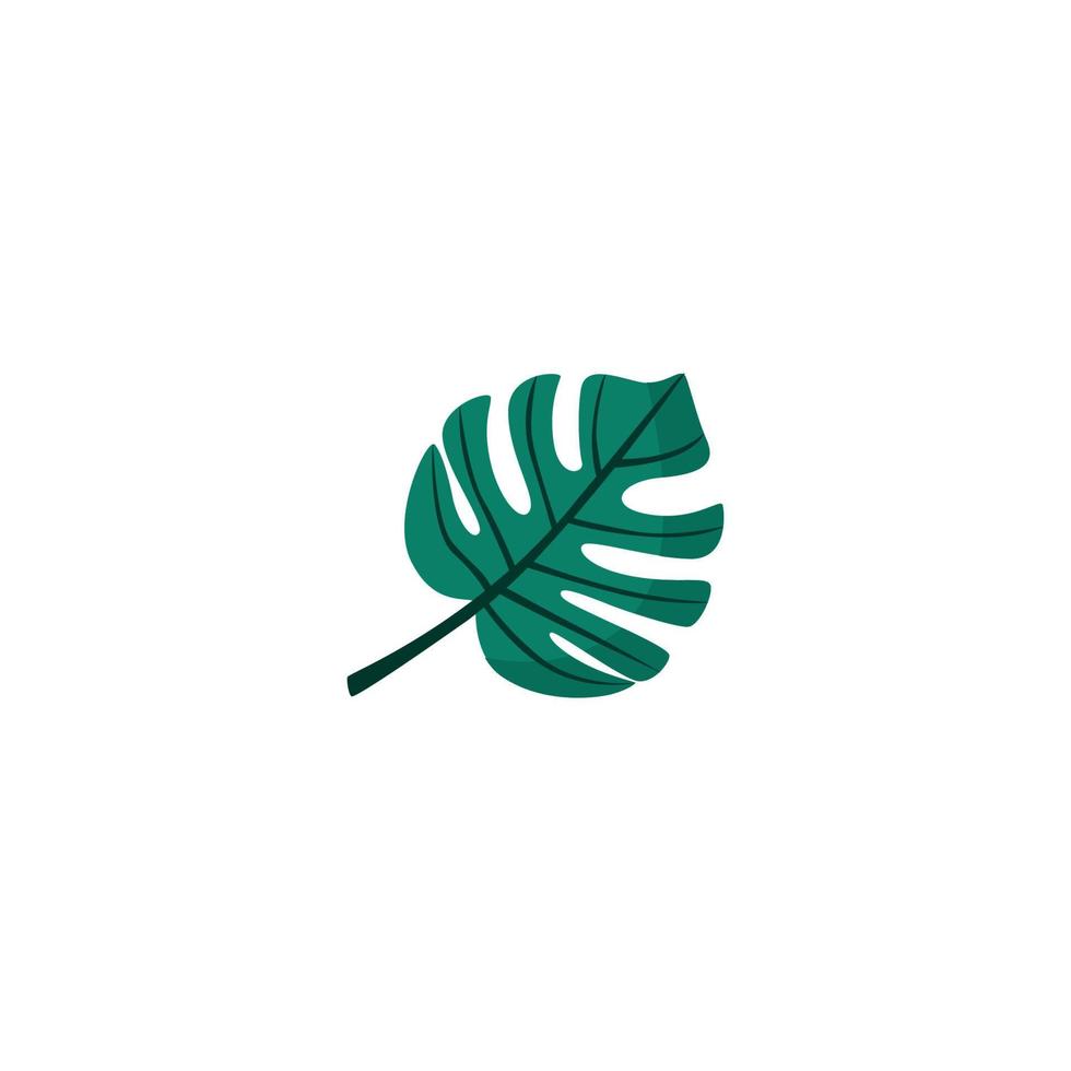A leaf that has the word tropical on it vector