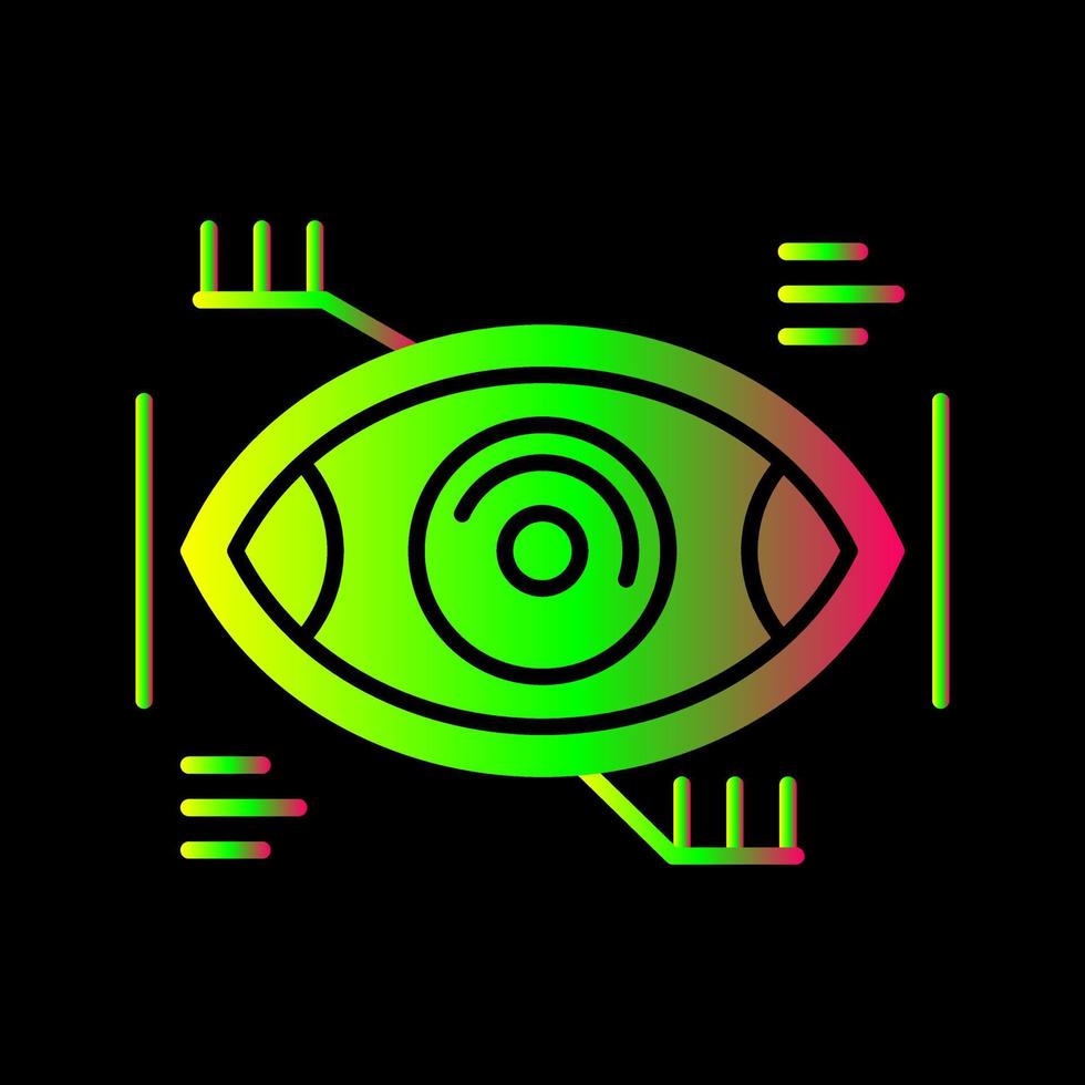 Eye Recongnition Vector Icon