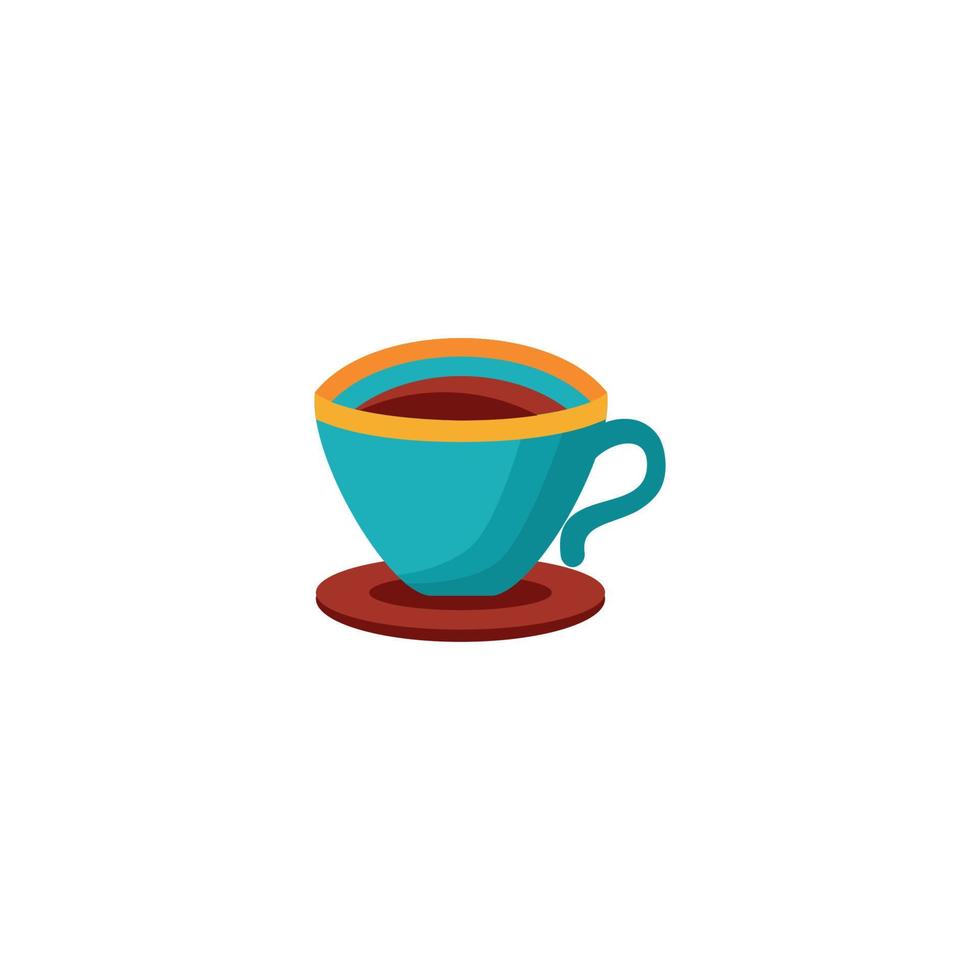coffee cup logo design drink logo. coffee logo. vector