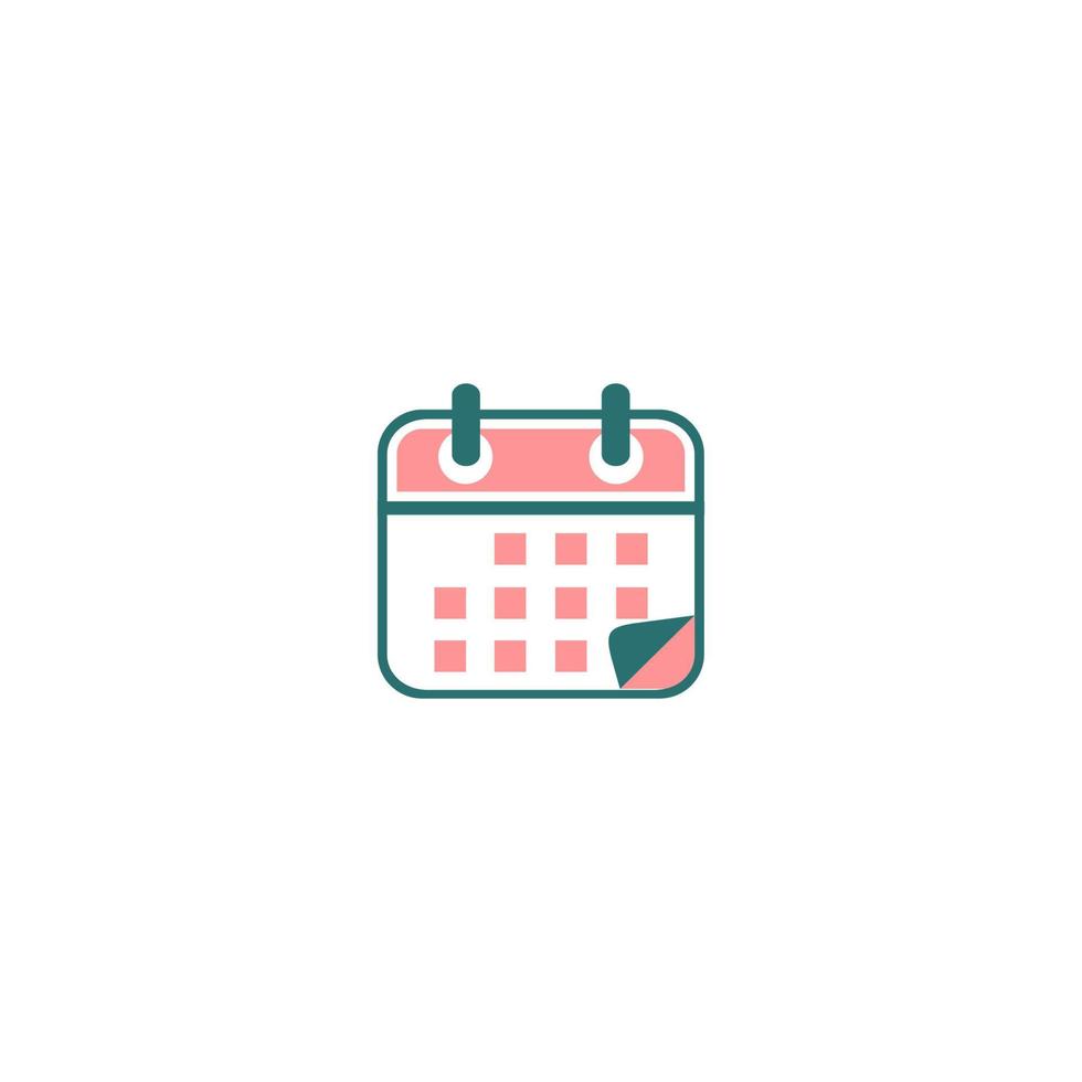 calendar icon vector logo design