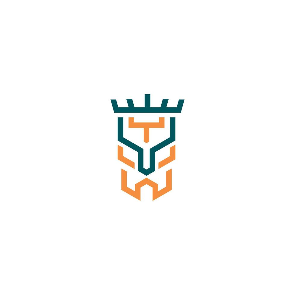 deer abstract line logo design. deer head logo vector