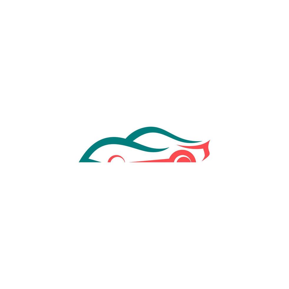 car line abstract logo design vector