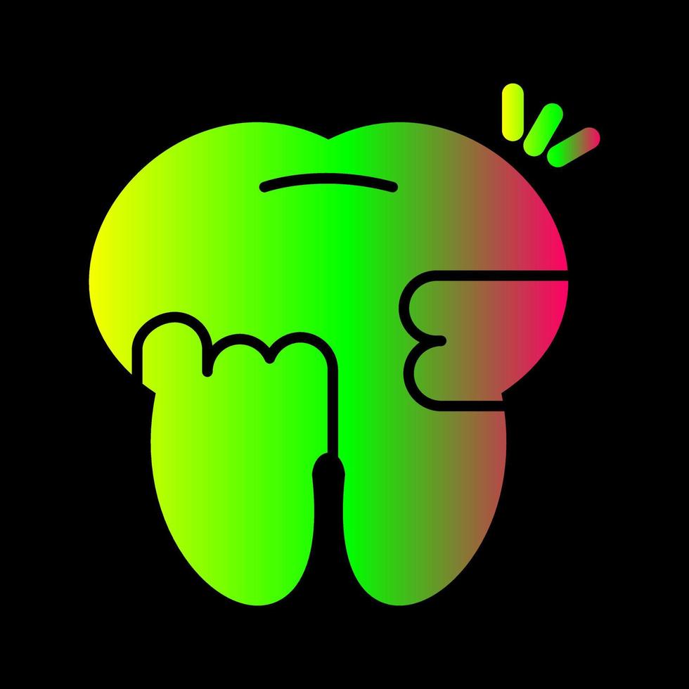 Toothache And Plaque Vector Icon