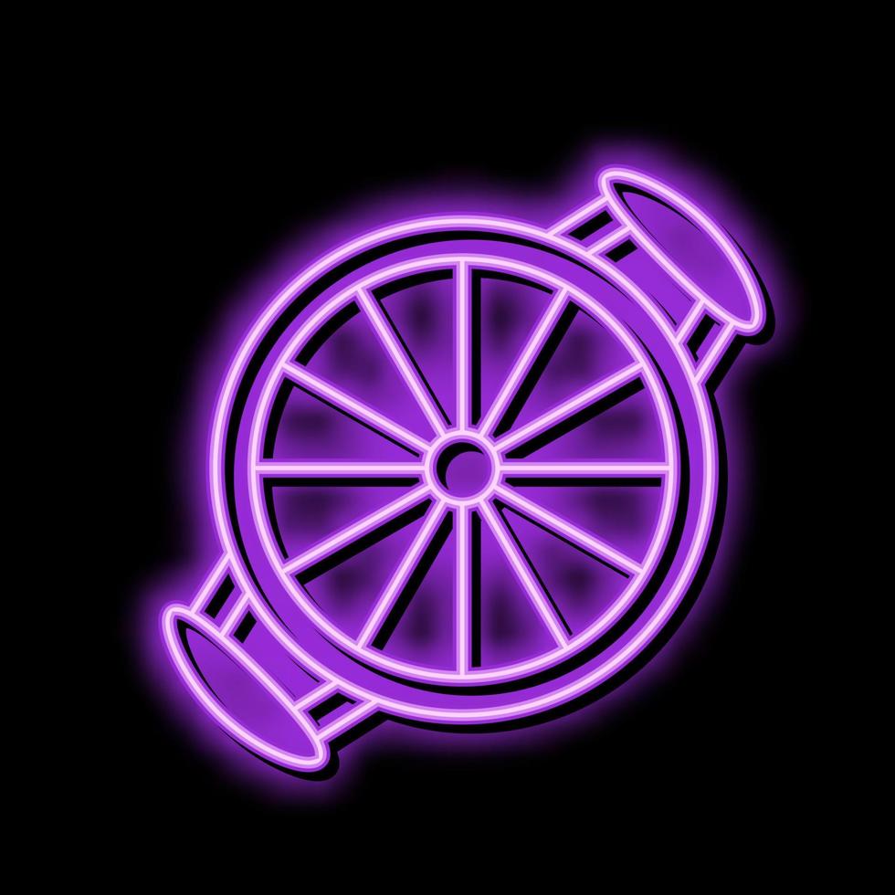 melon slicer cutter neon glow icon illustration vector