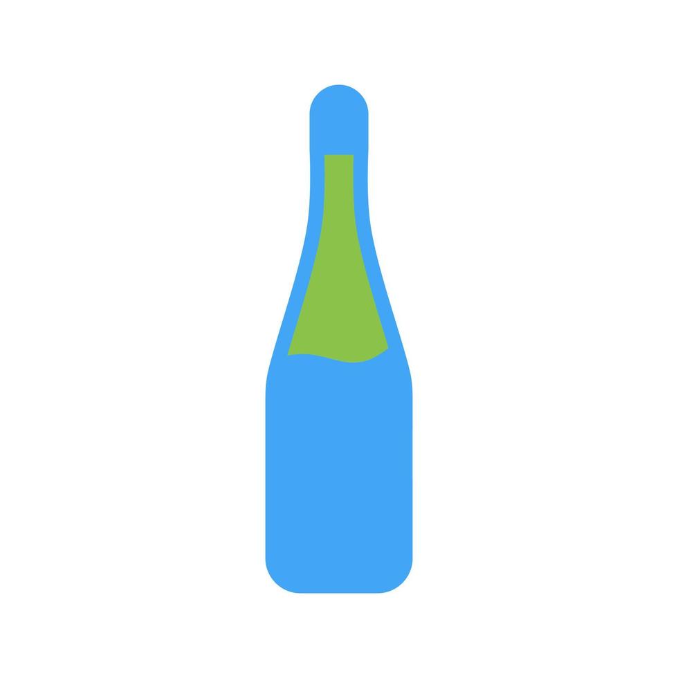 icono de vector de botella de champán