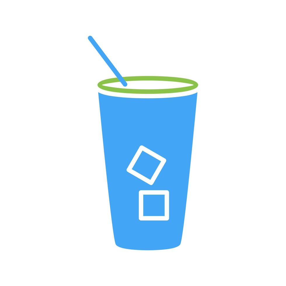 Iced Coffee Vector Icon