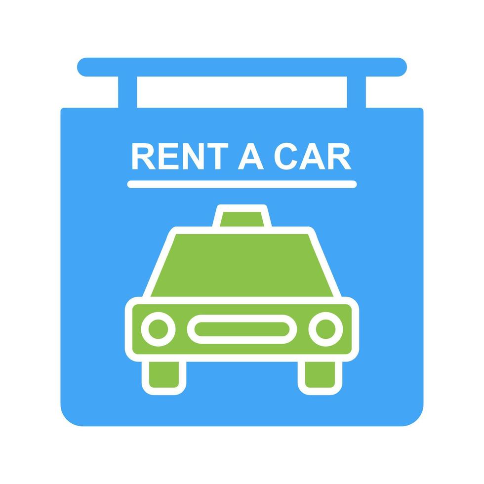 Rent a Car Vector Icon