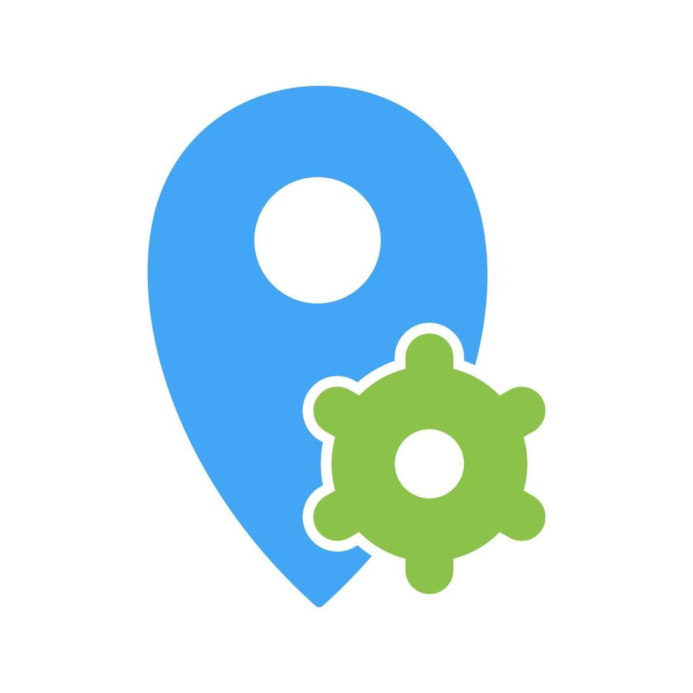 Location Settings Vector Icon