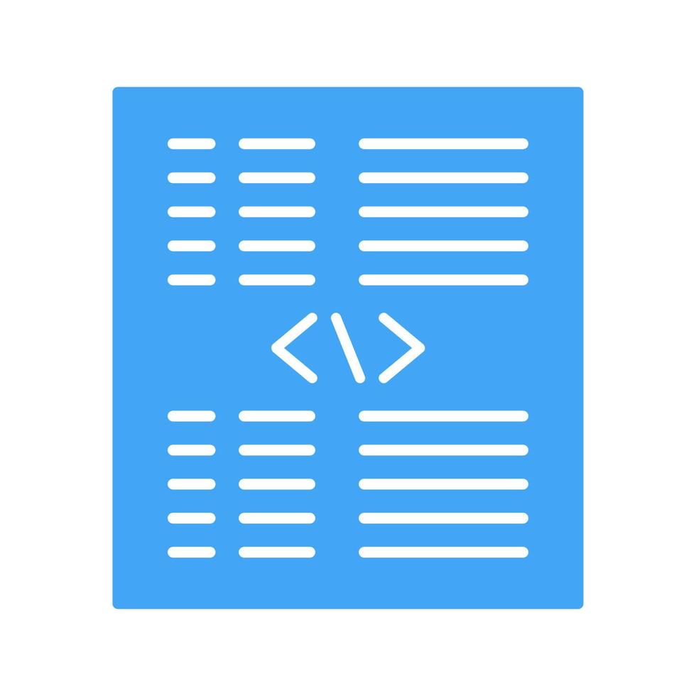 Piece of Code Vector Icon