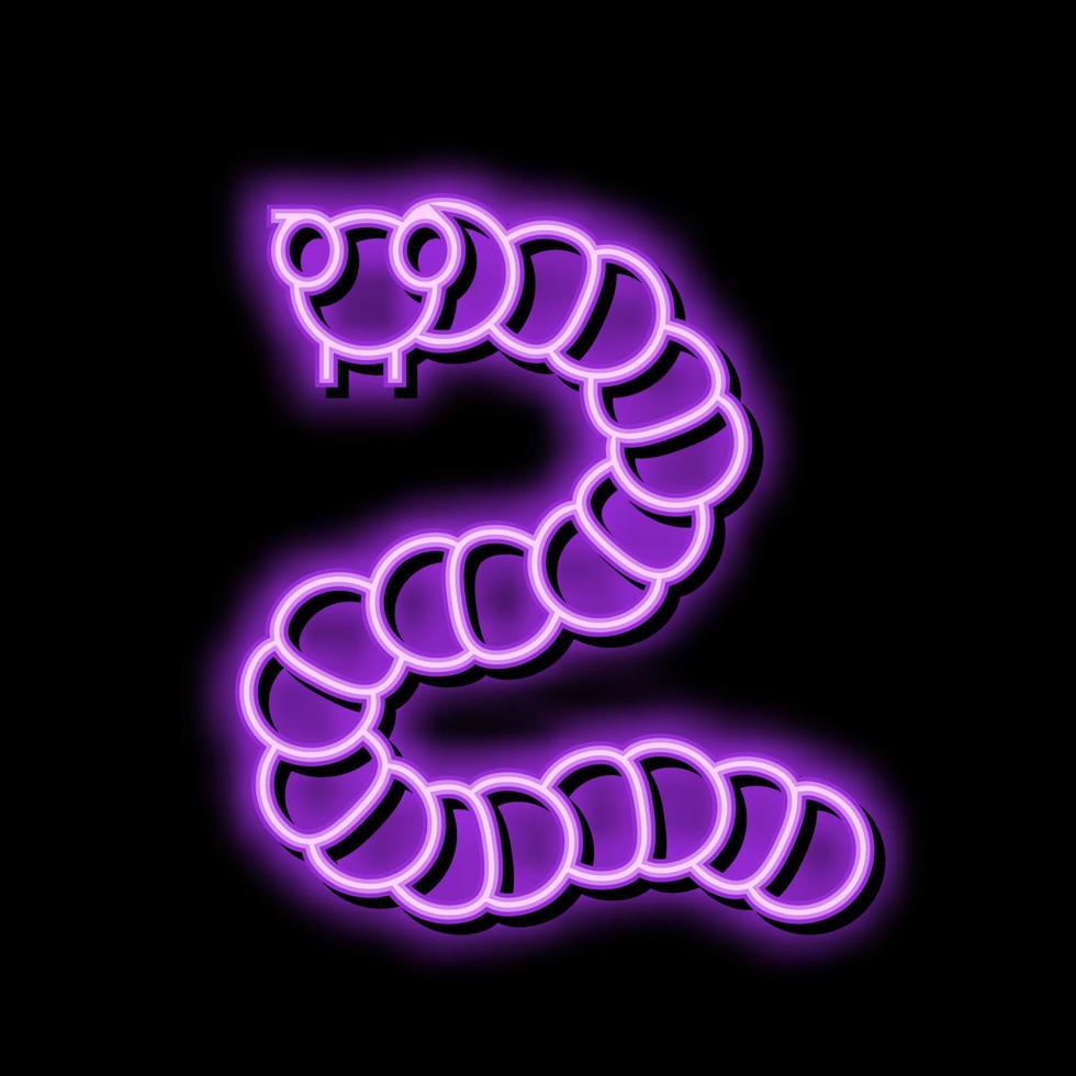 biology bacteria virus neon glow icon illustration vector
