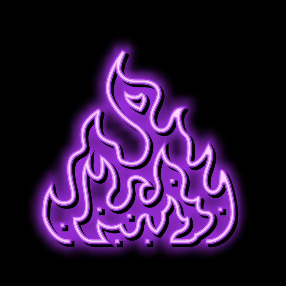 inferno neon glow icon illustration vector